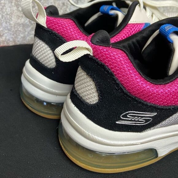 Skechers Bobs Pulse Air Sunrise Song White Grey Sneakers Size 6.5 - Picture 12 of 13